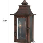 St. Charles Colonial 2-Light Copper Wall Lantern 10 St. Charles Colonial 2-Light Copper Wall Lantern
