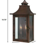 St. Charles Copper Colonial-Style 2-Light Wall Sconce 10 St. Charles Copper Colonial-Style 2-Light Wall Sconce