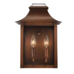 Traditional Copper Patina Pocket Wall Lantern with Clear Glass 6 Traditional Copper Patina Pocket Wall Lantern with Clear Glass