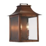 Traditional Copper Patina Pocket Wall Lantern with Clear Glass 5 Traditional Copper Patina Pocket Wall Lantern with Clear Glass