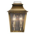 Coventry Traditional Aged Brass Pocket Wall Light with Glass 6 Coventry Traditional Aged Brass Pocket Wall Light with Glass