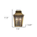 Coventry Traditional Aged Brass Pocket Wall Light with Glass 8 Coventry Traditional Aged Brass Pocket Wall Light with Glass