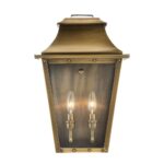 Coventry Traditional Aged Brass Wall Light with Tapered Glass 6 Coventry Traditional Aged Brass Wall Light with Tapered Glass