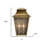 Coventry Traditional Aged Brass Wall Light with Tapered Glass 8 Coventry Traditional Aged Brass Wall Light with Tapered Glass