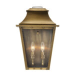 Coventry Traditional Aged Brass Wall Light with Tapered Glass 7 Coventry Traditional Aged Brass Wall Light with Tapered Glass
