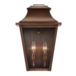 Coventry Asian-Inspired Copper Pocket Wall Light with Clear Glass 6 Coventry Asian-Inspired Copper Pocket Wall Light with Clear Glass