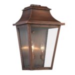 Coventry Asian-Inspired Copper Pocket Wall Light with Clear Glass 5 Coventry Asian-Inspired Copper Pocket Wall Light with Clear Glass