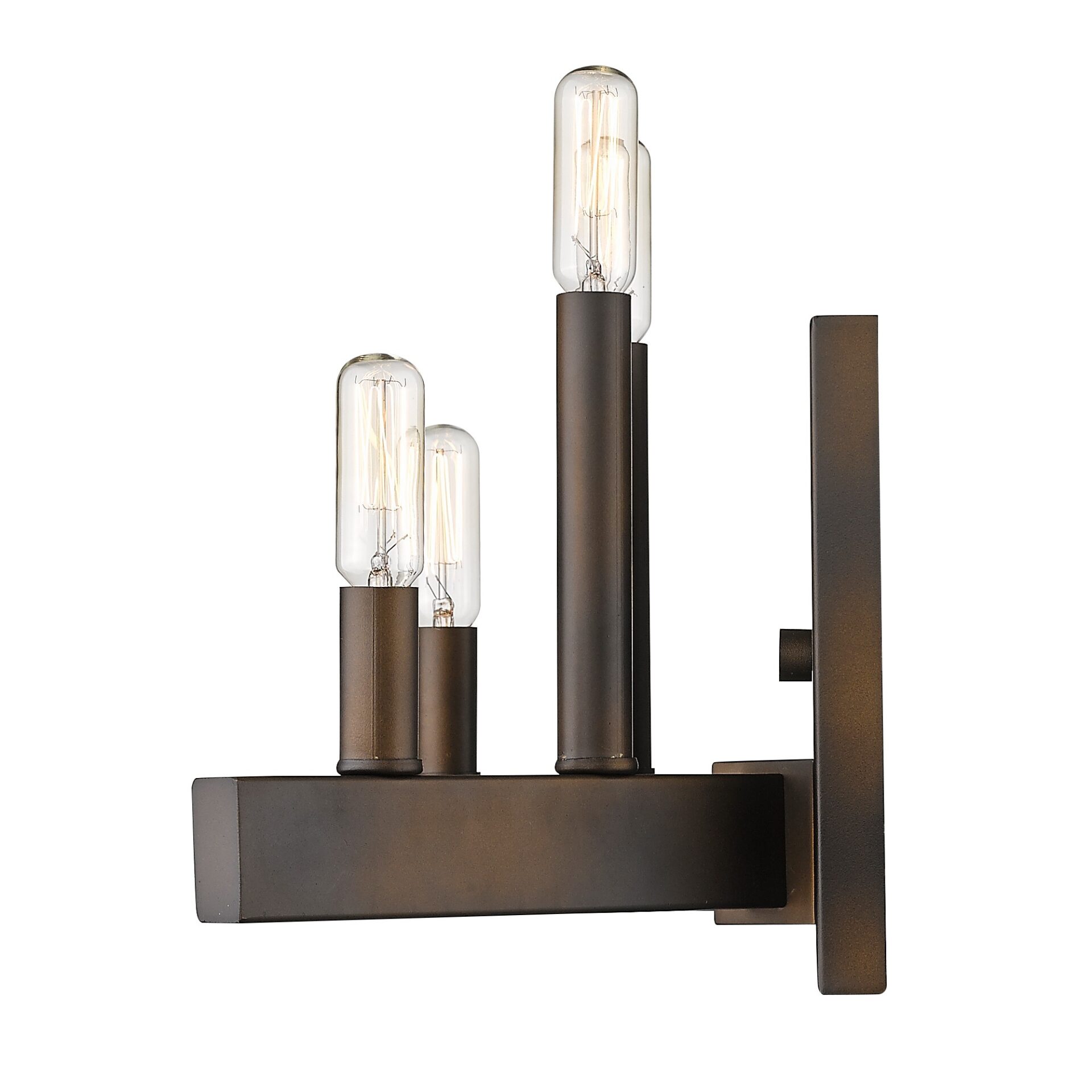 Four-Light Bronze Metal Industrial Vintage Wall Sconce 1 Four-Light Bronze Metal Industrial Vintage Wall Sconce