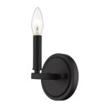 Matte Black Minimalist Wall Sconce with Exposed Bulb 11 Matte Black Minimalist Wall Sconce with Exposed Bulb