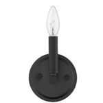 Matte Black Minimalist Wall Sconce with Exposed Bulb 12 Matte Black Minimalist Wall Sconce with Exposed Bulb