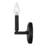 Matte Black Minimalist Wall Sconce with Exposed Bulb 14 Matte Black Minimalist Wall Sconce with Exposed Bulb