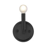 Matte Black Minimalist Wall Sconce with Exposed Bulb 17 Matte Black Minimalist Wall Sconce with Exposed Bulb