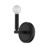 Matte Black Minimalist Wall Sconce with Exposed Bulb 18 Matte Black Minimalist Wall Sconce with Exposed Bulb