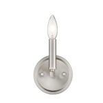 Silver Minimalist Wall Sconce with Frosted Bulb 15 Silver Minimalist Wall Sconce with Frosted Bulb
