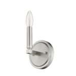 Silver Minimalist Wall Sconce with Frosted Bulb 16 Silver Minimalist Wall Sconce with Frosted Bulb