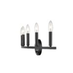 Sawyer Matte Black 5-Light Steel Vanity Fixture