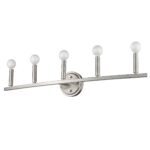 Sawyer Satin Nickel 5-Light Steel Vanity Fixture 13 Sawyer Satin Nickel 5-Light Steel Vanity Fixture