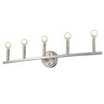 Sawyer Satin Nickel 5-Light Steel Vanity Fixture 14 Sawyer Satin Nickel 5-Light Steel Vanity Fixture