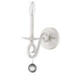 Modern Farmhouse Rustic White Sconce with Crystal Accent 9 Modern Farmhouse Rustic White Sconce with Crystal Accent
