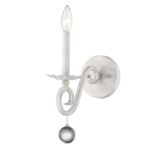 Modern Farmhouse Rustic White Sconce with Crystal Accent 10 Modern Farmhouse Rustic White Sconce with Crystal Accent