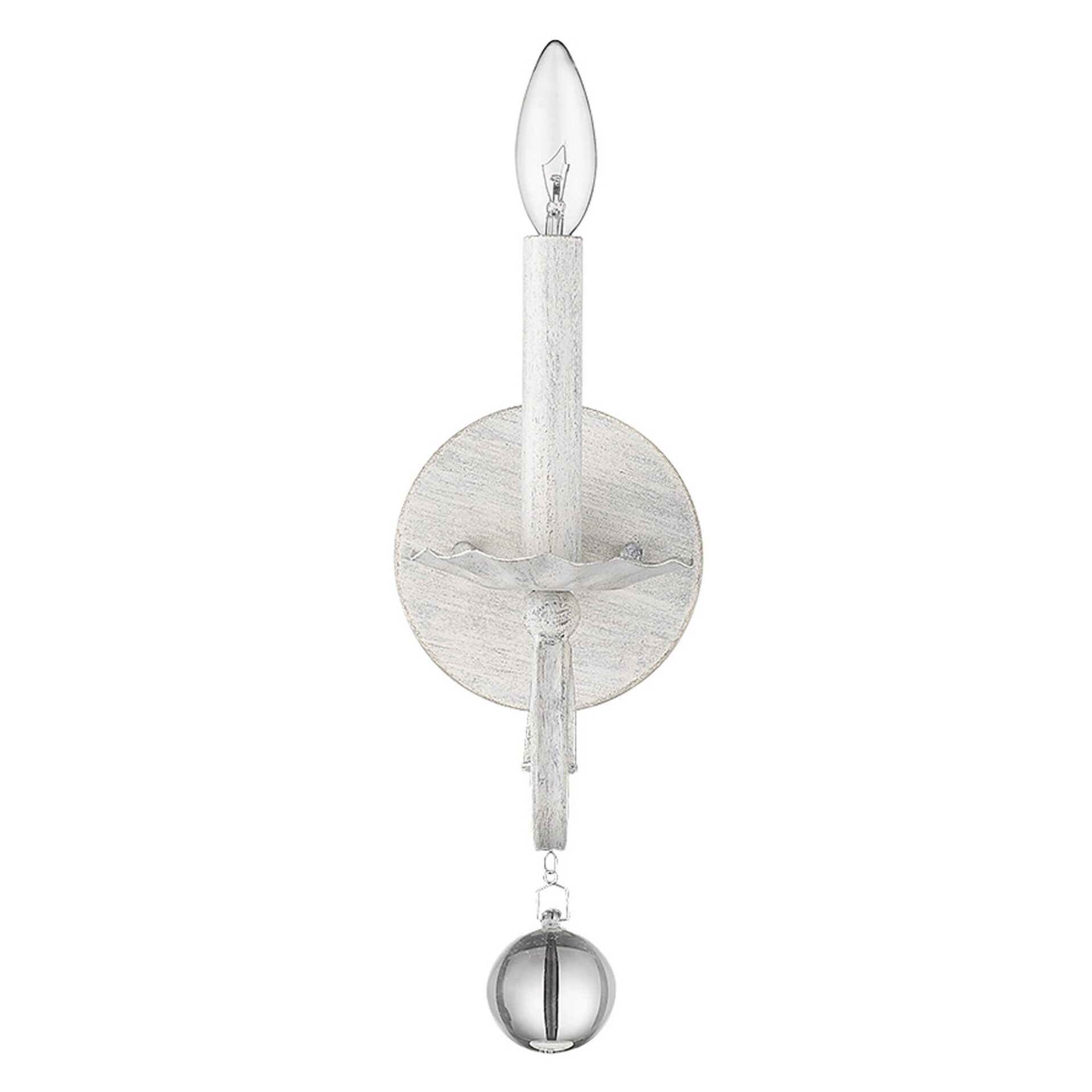 Modern Farmhouse Rustic White Sconce with Crystal Accent 4 Modern Farmhouse Rustic White Sconce with Crystal Accent - Image 4