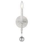 Modern Farmhouse Rustic White Sconce with Crystal Accent 13 Modern Farmhouse Rustic White Sconce with Crystal Accent