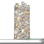 Antique Silver Leaf 2-Light Sconce with K9 Crystal Accents 3 Antique Silver Leaf 2-Light Sconce with K9 Crystal Accents