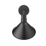 Fuller Matte Black Rotating Gooseneck Barn Light, Modern Farmhouse