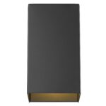 Matte Black Modern Geometric Wall Sconce for Indoor/Outdoor Use 10 Matte Black Modern Geometric Wall Sconce for Indoor/Outdoor Use