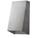 Brushed Silver Modern Geometric Wall Sconce for Indoor/Outdoor Use 6 Brushed Silver Modern Geometric Wall Sconce for Indoor/Outdoor Use