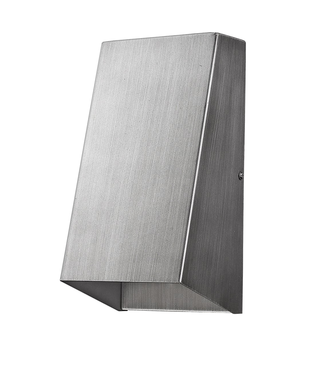 Brushed Silver Modern Geometric Wall Sconce for Indoor/Outdoor Use 2 Brushed Silver Modern Geometric Wall Sconce for Indoor/Outdoor Use - Image 2
