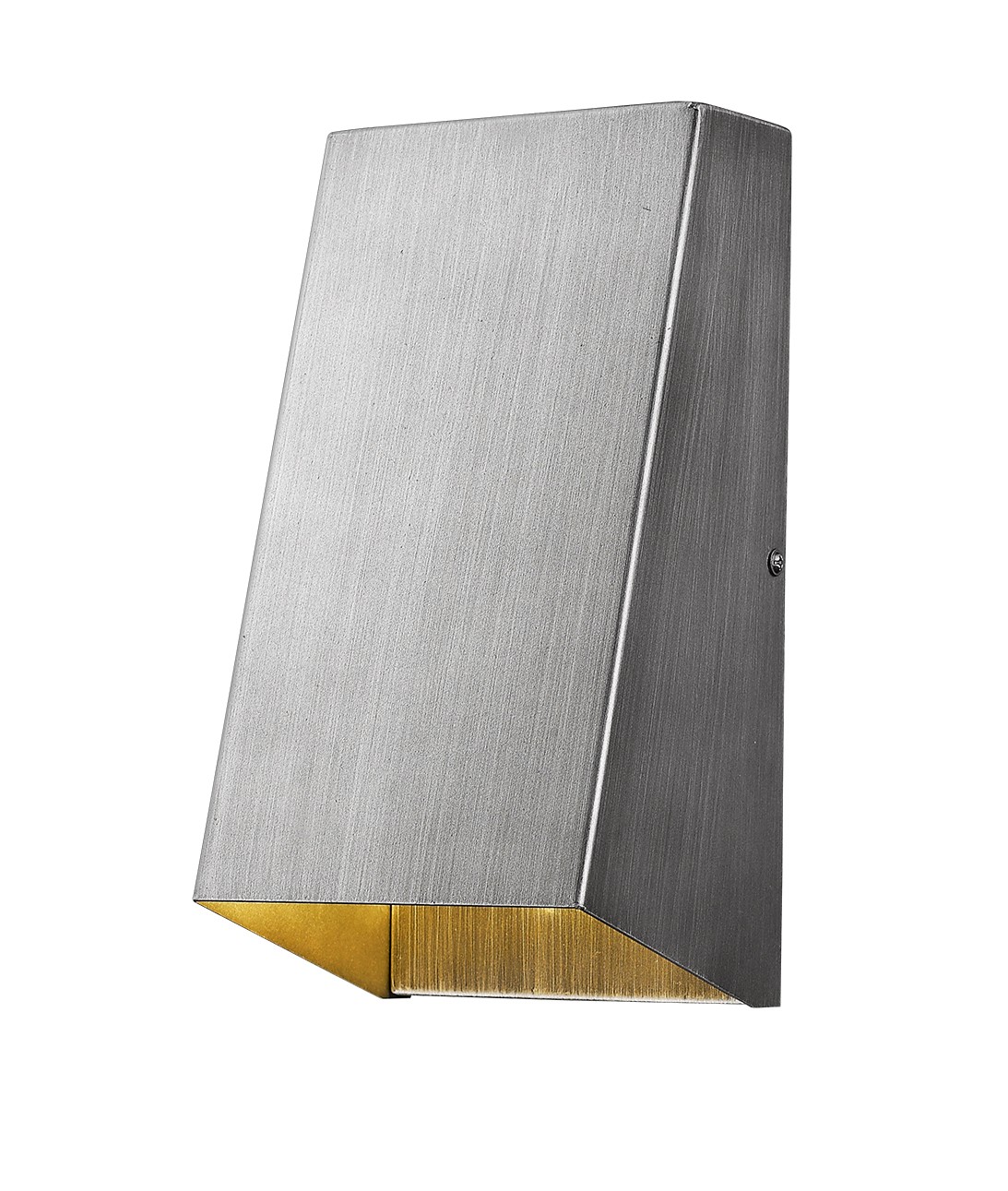 Brushed Silver Modern Geometric Wall Sconce for Indoor/Outdoor Use 1 Brushed Silver Modern Geometric Wall Sconce for Indoor/Outdoor Use