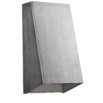 Brushed Silver Modern Geometric Wall Sconce for Indoor/Outdoor Use 7 Brushed Silver Modern Geometric Wall Sconce for Indoor/Outdoor Use