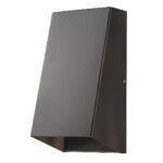 Antique Bronze Geometric Wall Sconce, Minimalist Indoor/Outdoor Design