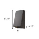 Antique Bronze Geometric Wall Sconce, Minimalist Indoor/Outdoor Design