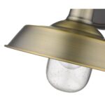 Brushed Gold Shallow Plate Traditional Wall Light 18 Brushed Gold Shallow Plate Traditional Wall Light