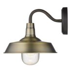 Brushed Gold Shallow Plate Traditional Wall Light 14 Brushed Gold Shallow Plate Traditional Wall Light