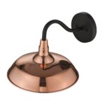 Burry Farmhouse Copper Wall Light with Seedy Glass Globe 13 Burry Farmhouse Copper Wall Light with Seedy Glass Globe