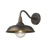 Burry Farmhouse Oil-Rubbed Bronze Outdoor Wall Light