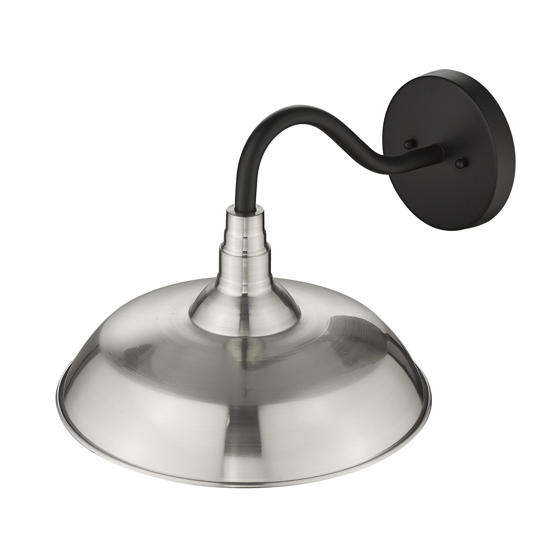 Burry Satin Nickel Outdoor Wall Light with Seedy Glass Shade 5 Burry Satin Nickel Outdoor Wall Light with Seedy Glass Shade - Image 5