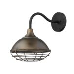 Afton Oil-Rubbed Bronze Industrial Gooseneck Wall Light 9 Afton Oil-Rubbed Bronze Industrial Gooseneck Wall Light