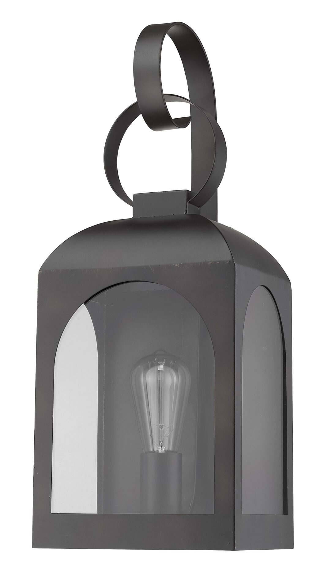 Madigan Oil-Rubbed Bronze Modern Wall Lantern with Clear Glass 1 Madigan Oil-Rubbed Bronze Modern Wall Lantern with Clear Glass