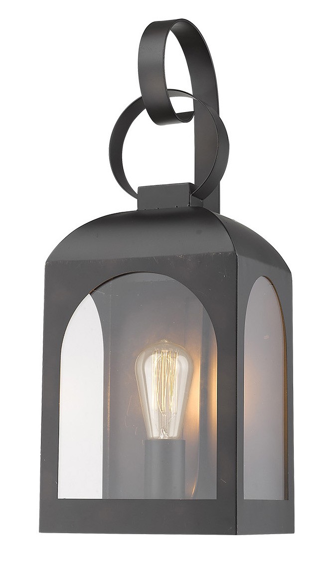 Madigan Oil-Rubbed Bronze Modern Wall Lantern with Clear Glass 3 Madigan Oil-Rubbed Bronze Modern Wall Lantern with Clear Glass - Image 3