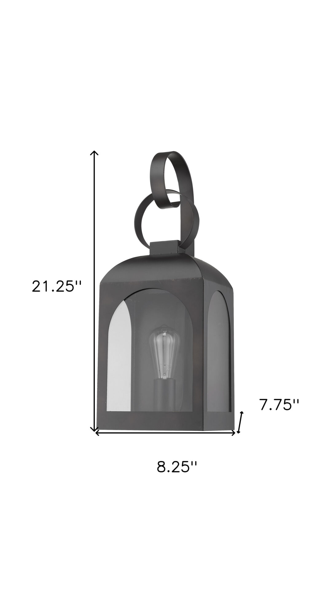 Madigan Oil-Rubbed Bronze Modern Wall Lantern with Clear Glass 7 Madigan Oil-Rubbed Bronze Modern Wall Lantern with Clear Glass - Image 7