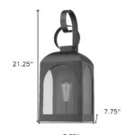 Madigan Oil-Rubbed Bronze Modern Wall Lantern with Clear Glass 14 Madigan Oil-Rubbed Bronze Modern Wall Lantern with Clear Glass