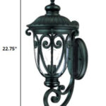 Matte Black Italianate Wall Light with Clear Seeded Glass 10 Matte Black Italianate Wall Light with Clear Seeded Glass