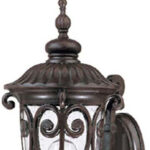Marbelized Mahogany Wall Light with Italianate Swirls and Seeded Glass 8 Marbelized Mahogany Wall Light with Italianate Swirls and Seeded Glass