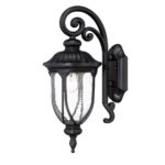 Matte Black Traditional Glass Lantern Wall Sconce 6 Matte Black Traditional Glass Lantern Wall Sconce