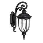 Matte Black Traditional Glass Lantern Wall Sconce 7 Matte Black Traditional Glass Lantern Wall Sconce
