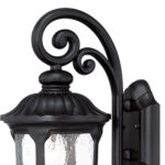 Matte Black Traditional Glass Lantern Wall Sconce 8 Matte Black Traditional Glass Lantern Wall Sconce